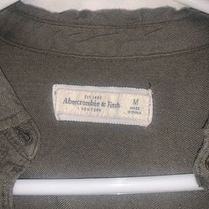 Abercrombie Green Button up